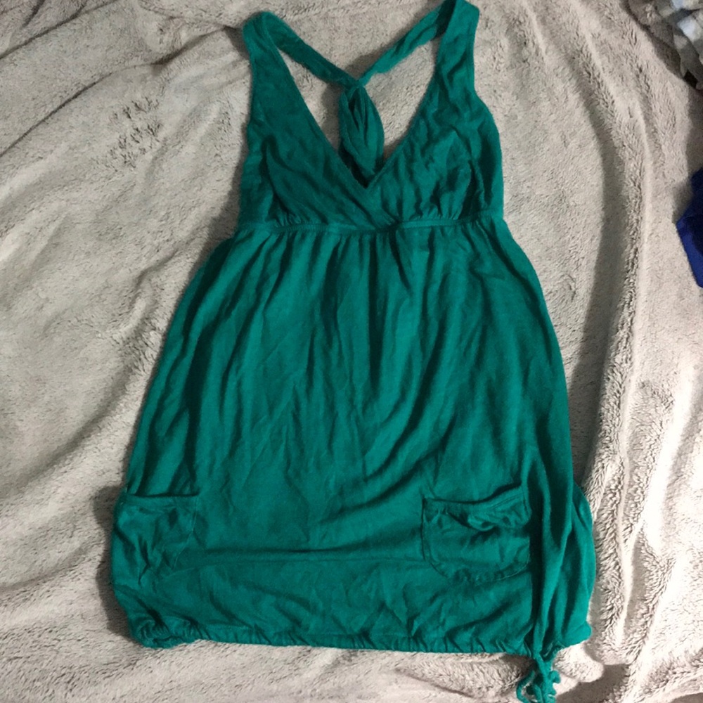 Turquoise American Eagle tank top